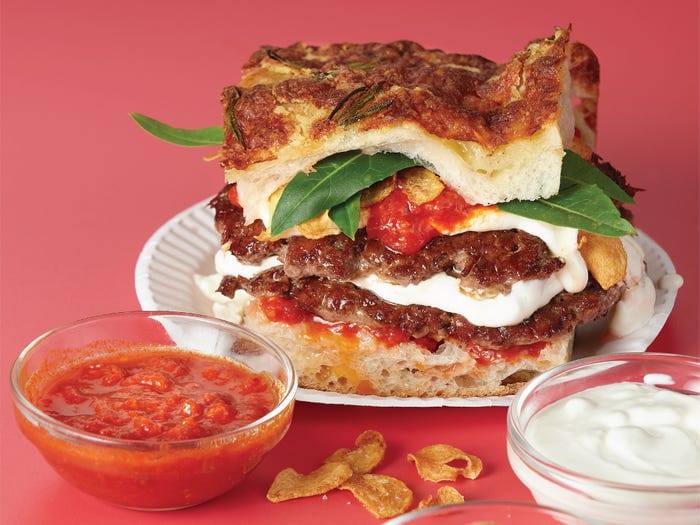 Hamburguesa con Focaccia